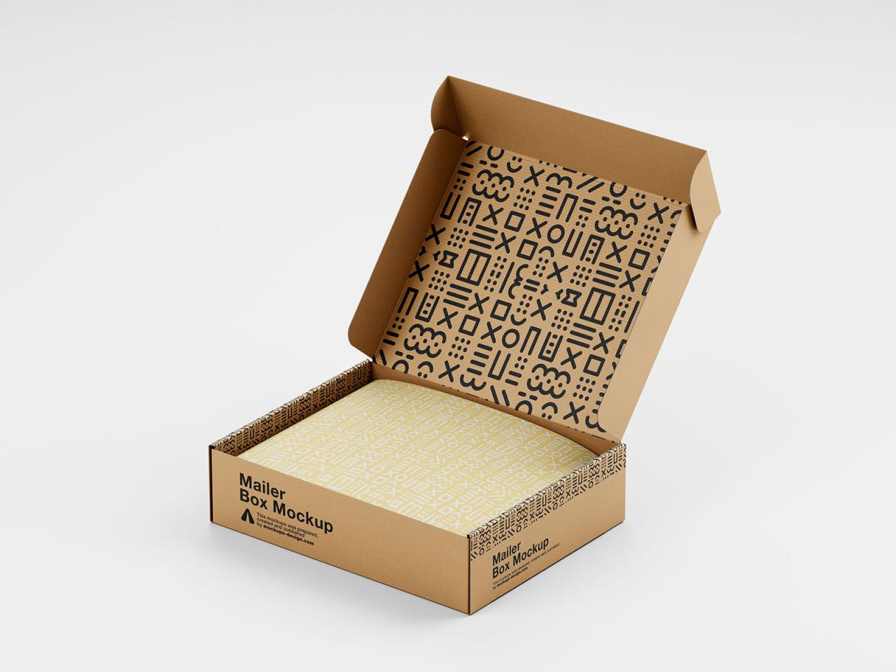 ps样机|快递纸箱包装盒子样机素材mockup-PS模板网